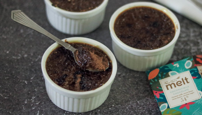 Chocolate Coconut Creme Brulee / www.quichentell.com