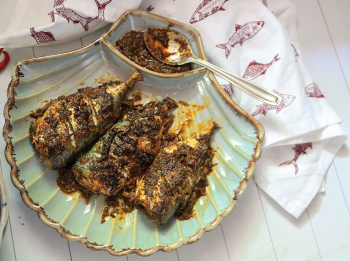Oven-Grilled Mackerel With Chermoula / www.quichentell.com