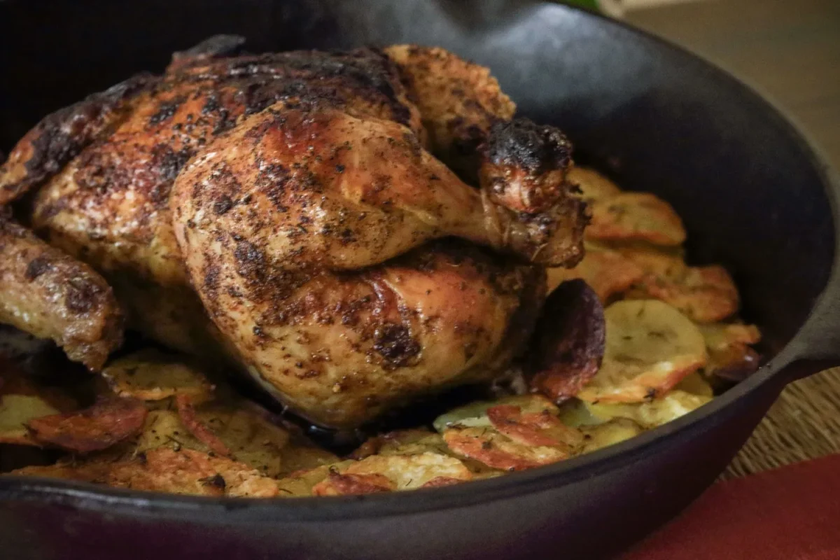 Cast Iron Roast Chicken / www.quichentell.com